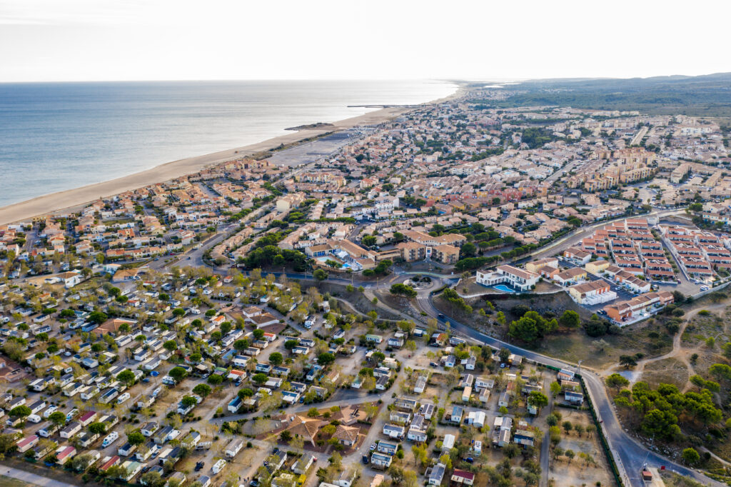 Saint-Pierre-la-Mer, Fleury, département Aude - aerial view